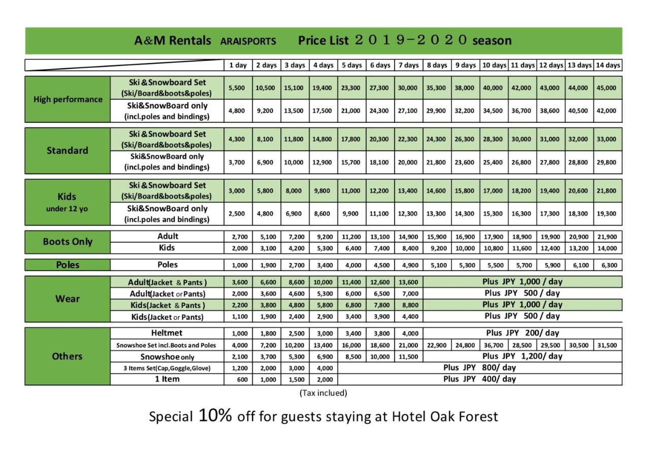 Hotel Oak Forest Hakuba Eksteriør bilde